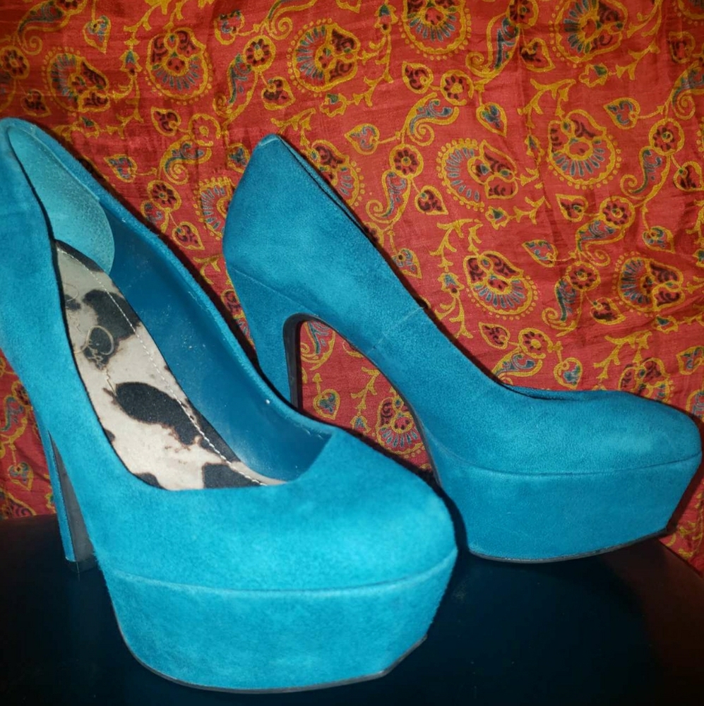 Dark Teal heels